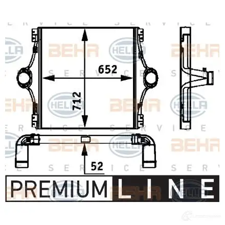 Интеркулер HELLA 47459 8ml376724101 0UZM8 _BEHR HELLA SERVICE_