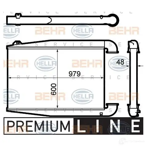Интеркулер HELLA E6CTT1 47768 _BEHR HELLA SERVICE_ 8ml376792011