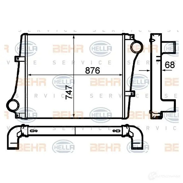 Интеркулер HELLA EQWM3 8ml376792041 47771 _BEHR HELLA SERVICE_