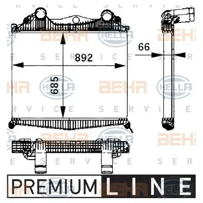 Интеркулер HELLA ZR38B 47466 _BEHR HELLA SERVICE_ 8ml376724211