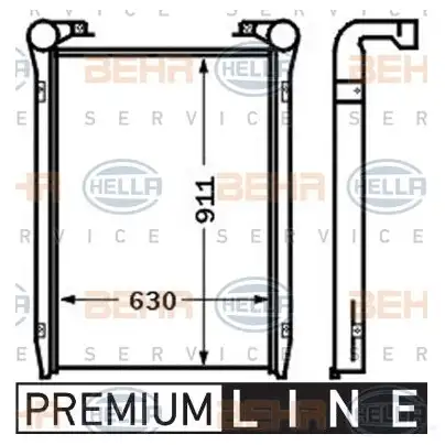 Интеркулер HELLA 9TWMQE 8ml376727631 47498 _BEHR HELLA SERVICE_