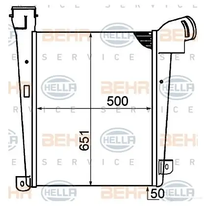Интеркулер HELLA 47773 FM3KZ0 _BEHR HELLA SERVICE_ 8ml376792061
