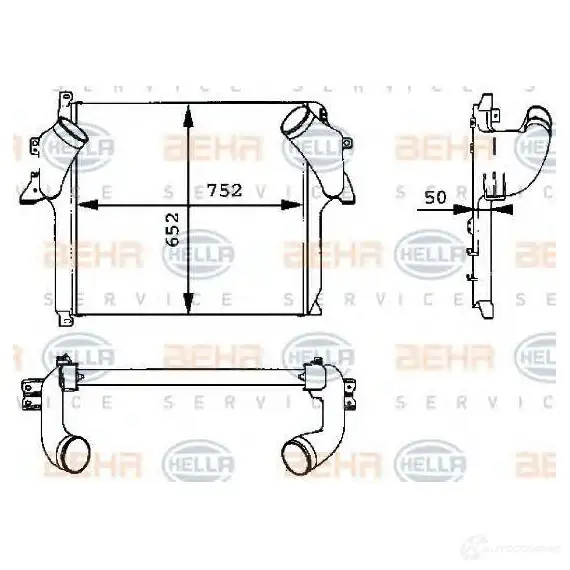 Интеркулер HELLA _BEHR HELLA SERVICE_ 8ml376723721 47441 K057FG8