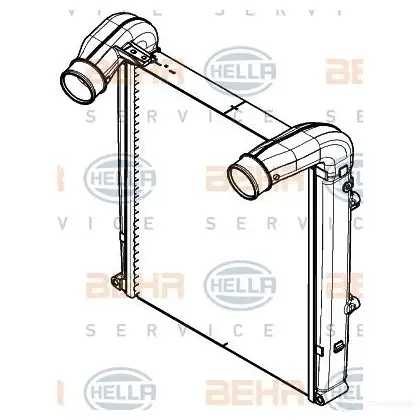 Интеркулер HELLA 4045621516550 8ml376908071 G30GA TJ 47812 изображение 2