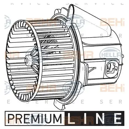 Моторчик печки, вентилятора HELLA _BEHR HELLA SERVICE_ 37975 8ew009157541 V2WW13H
