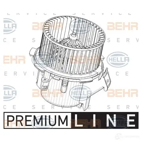 Моторчик печки, вентилятора HELLA 8ew009158221 8D16K 37996 _BEHR HELLA SERVICE_