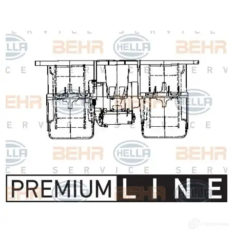 Моторчик печки, вентилятора HELLA _BEHR HELLA SERVICE_ 7JPU5A 37989 8ew009158071