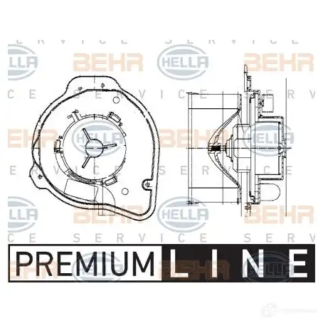 Моторчик печки, вентилятора HELLA _BEHR HELLA SERVICE_ AUOIB 8ew009159281 38047 - Изображение 1