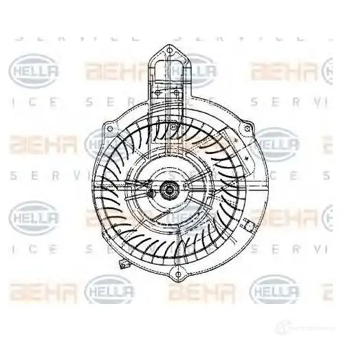 Моторчик печки, вентилятора HELLA 8ew009159751 _BEHR HELLA SERVICE_ TSH2Q 38069