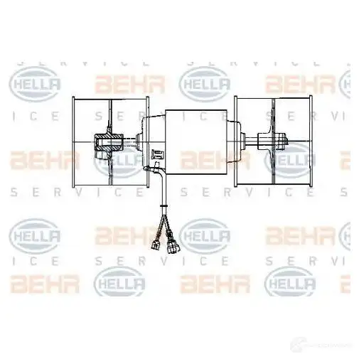 Моторчик печки, вентилятора HELLA W7KZ4 8ew009160621 _BEHR HELLA SERVICE_ 38087