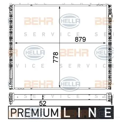 Охладитель промежуточный низкой температуры HELLA _BEHR HELLA SERVICE_ 46453 A0TNAAA 8mk376750571