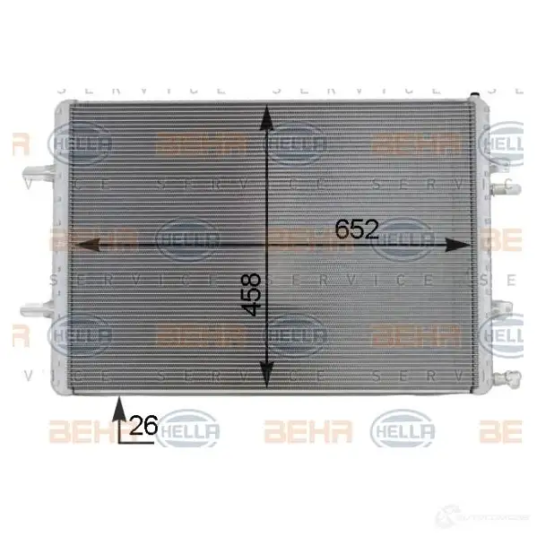 Охладитель промежуточный низкой температуры HELLA JAANSF 8mk376701351 _BEHR HELLA SERVICE_ 44865 - Изображение 1