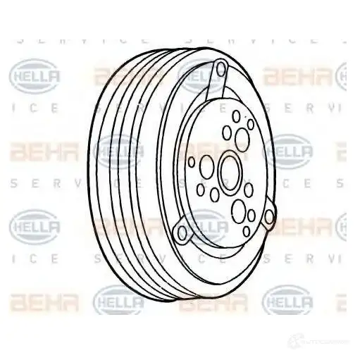 Шкив компрессора кондиционера HELLA 8fa351146041 38615 _BEHR HELLA SERVICE_ LNCSS