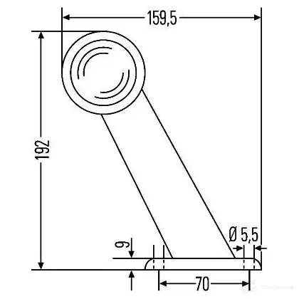 Габаритный фонарь HELLA 028037 2XS 955 232-001 18697 E13 9401 изображение 1