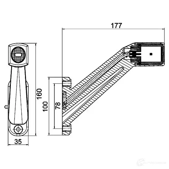 Габаритный фонарь HELLA 18594 GAETQWM E4 11392 2xs011744051 изображение 1