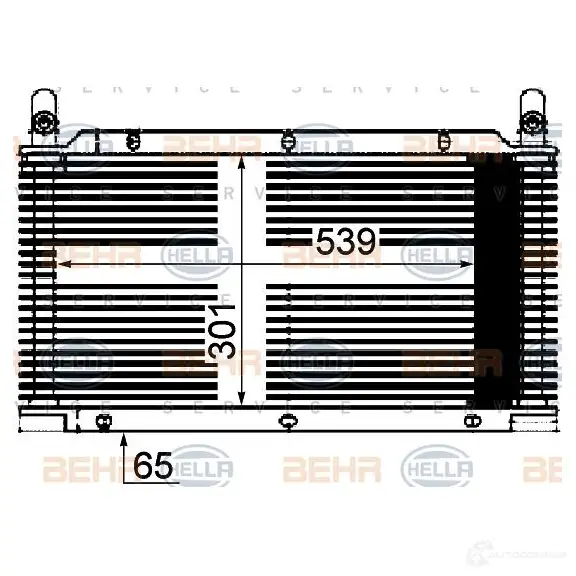 Масляный радиатор двигателя HELLA RNNH92W _BEHR HELLA SERVICE_ 8mo376901011 48045 - Изображение 1