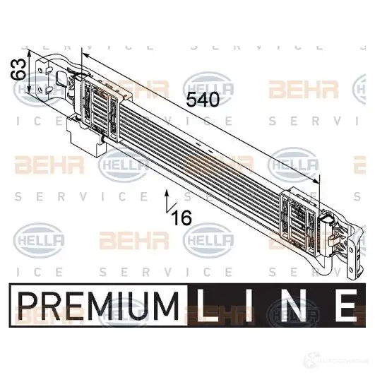 Масляный радиатор двигателя HELLA 8mo376747131 47970 D8EDSRJ _BEHR HELLA SERVICE_