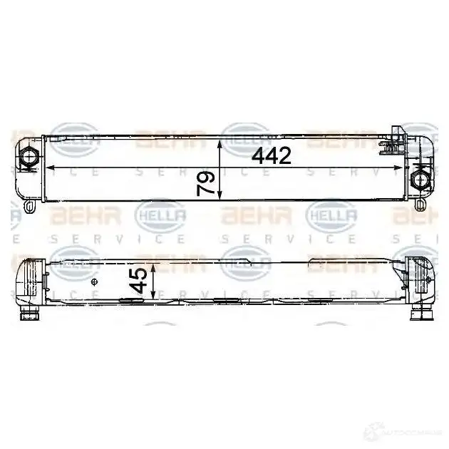 Масляный радиатор двигателя HELLA 47915 _BEHR HELLA SERVICE_ XQRK0RJ 8mo376725571
