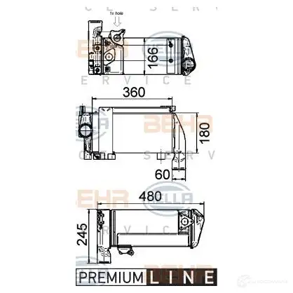 Масляный радиатор замедлителя HELLA 0VZHF _BEHR HELLA SERVICE_ 8mo376765501 47998 - Изображение 1