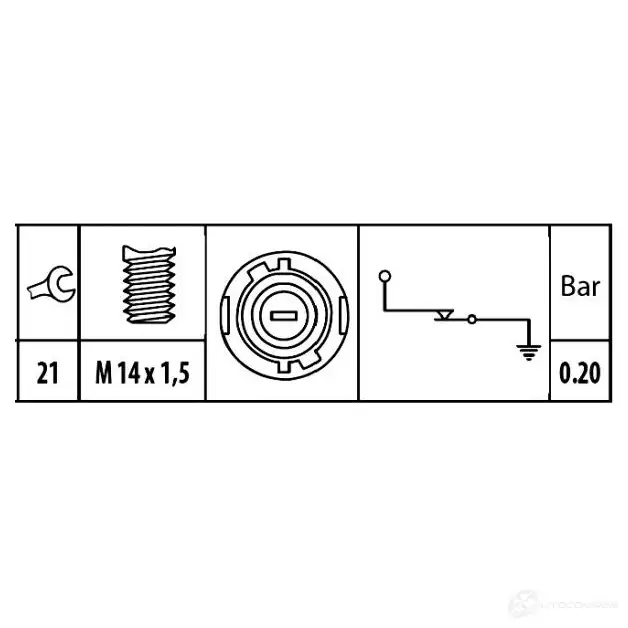 Датчик давления масла HELLA 22438 4082300293364 4BZ JJM 6zl003259251 изображение 1