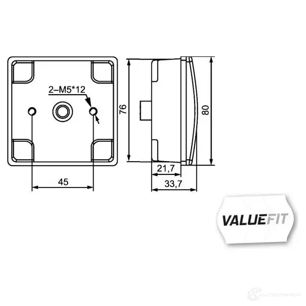 Задний противотуманный фонарь HELLA 15170 2ne357029141 E4 4143 CWOOO изображение 1