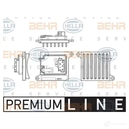 Сопротивление вентилятора салона HELLA PR06G _BEHR HELLA SERVICE_ 19808 5hl351321241
