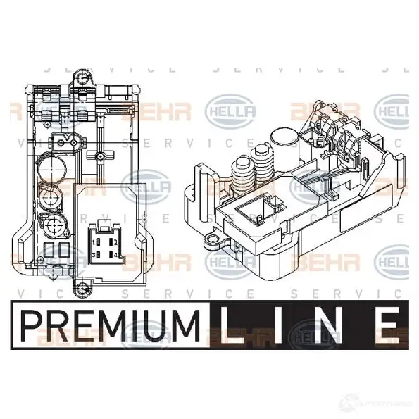 Сопротивление вентилятора салона HELLA 5hl351029061 _BEHR HELLA SERVICE_ 8PDCW3T 19785