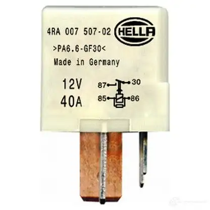 Реле свечей накаливания HELLA 4RA 007 507-021 4082300544329 19172 E 7XW0 - Изображение 1