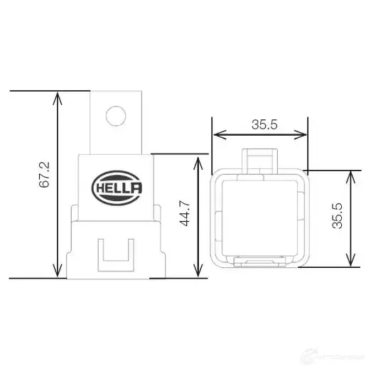 Реле HELLA 1437460529 4rd007794307 QX566 X изображение 0