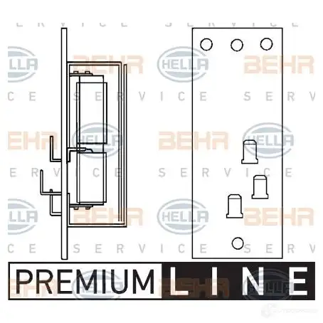 Резистор вентилятора печки HELLA 52347 AZ4HH _BEHR HELLA SERVICE_ 9ml351332151