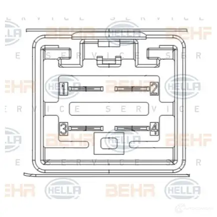 Резистор вентилятора печки HELLA 1424337377 4UI Y5 4045621522551 9ml351332461 - Изображение 1