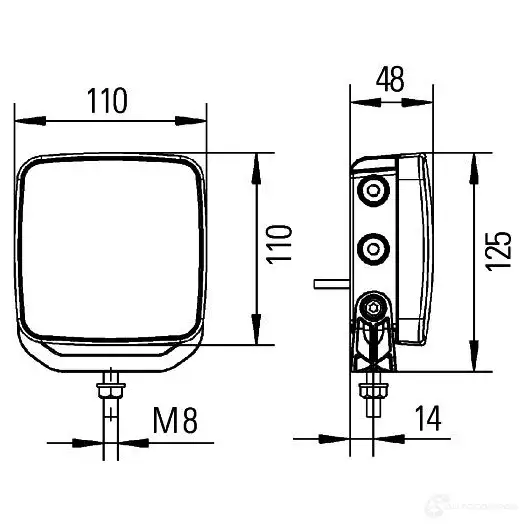 Фонарь заднего хода HELLA 2zr012456201 E24 0017 F9VL5NU 18827 изображение 2