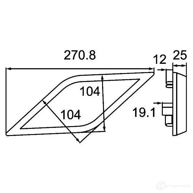 Фонарь заднего хода HELLA 1193322375 2zr013345131 Q7416Y3 Shapeline Style изображение 2