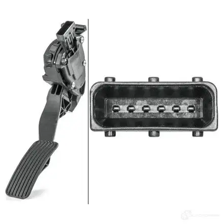 Датчик положения педали газа HELLA 22067 EBEC 0Q9 6pv009765731 4082300673227