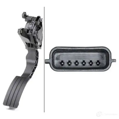 Потенциометр педали газа HELLA 4082300648072 2CF2 L5 6PV 009 978-711 22070