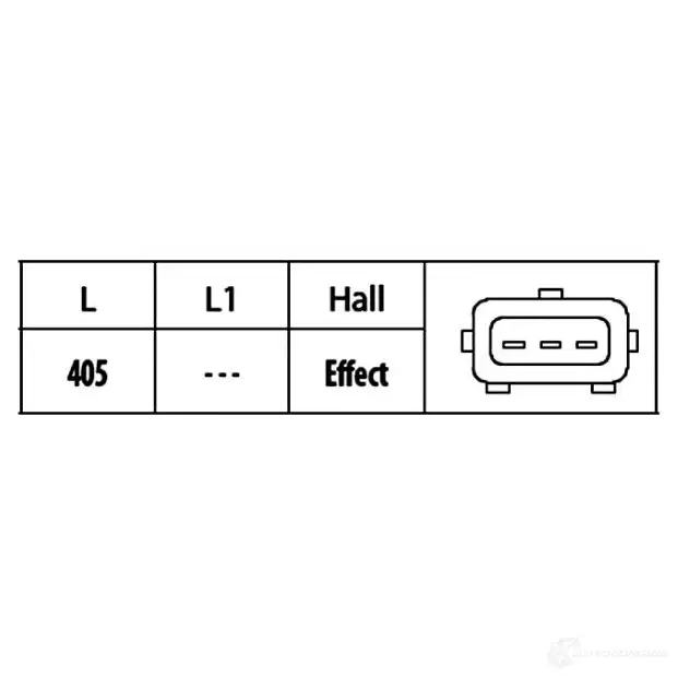 Датчик положения распредвала HELLA NSIUV 0 6pu009121871 4082300306484 21458 изображение 1