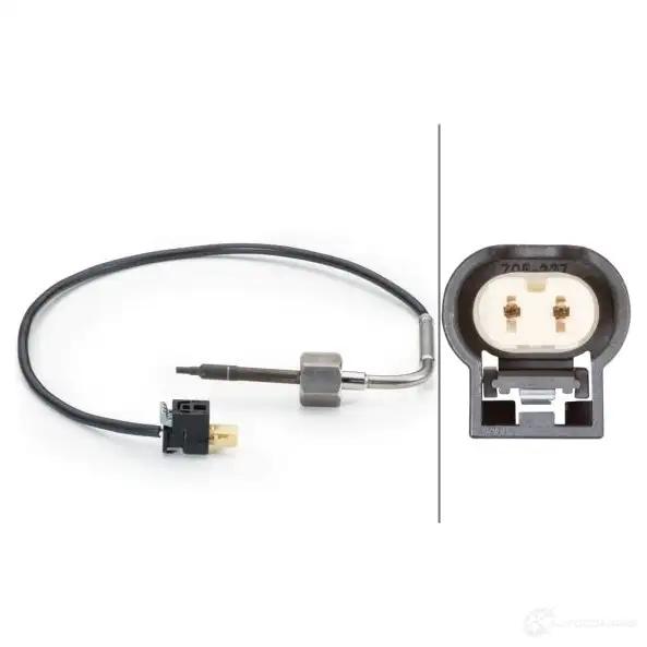 Датчик температуры выхлопных газов HELLA 4082300709124 QZS 30 1424633162 6PT 014 494-011