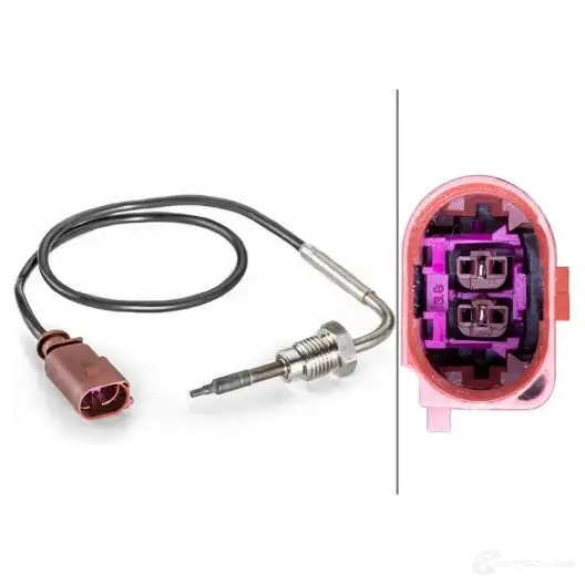 Датчик температуры выхлопных газов HELLA V 82YD 4082300746747 6PT 014 494-361 1424633197