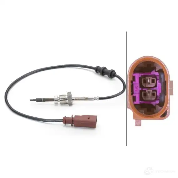 Датчик температуры выхлопных газов HELLA 6PT 014 494-061 CX9A T 1424633167 4082300709179