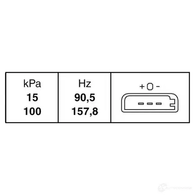 Датчик абсолютного давления HELLA 6pp009400091 4082300214772 20622 TOGDZW 2 изображение 1