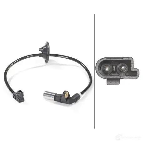 Датчик АБС HELLA L4F9 ZF 21874 4082300252316 6pu010039481