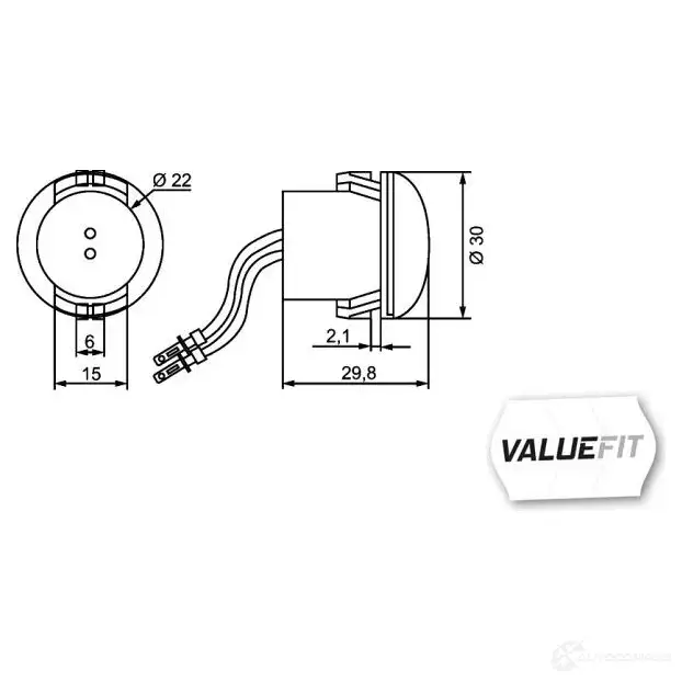 Боковой габаритный фонарь HELLA E4 9206 15560 2ps357011001 VFINQY изображение 1