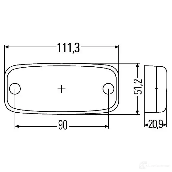 Боковой габаритный фонарь HELLA 2ps345600057 KQ1LPK E24 5881 15539 изображение 1