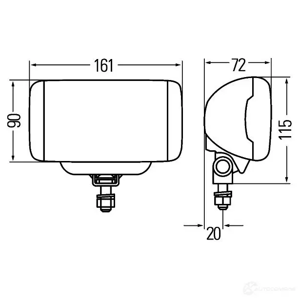 Фара HELLA 12777 Comet FF 450 PXIFVAF 1FB 010 951-001 - Изображение 1