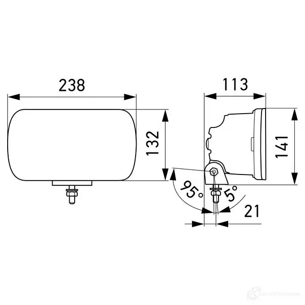 Фара HELLA 1FE 016 773-001 1439265526 K8 YS0 изображение 0
