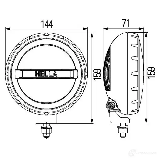 Прожектор HELLA Comet 200 LED 12610 E1 3965 1f2012414001 - Изображение 1