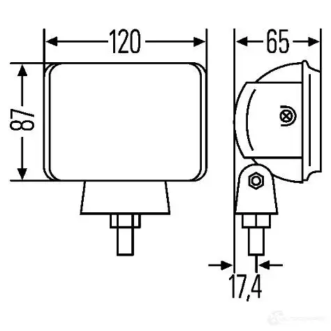 Фара HELLA 015253 12751 E1 122 1FA 007 133-021 изображение 1
