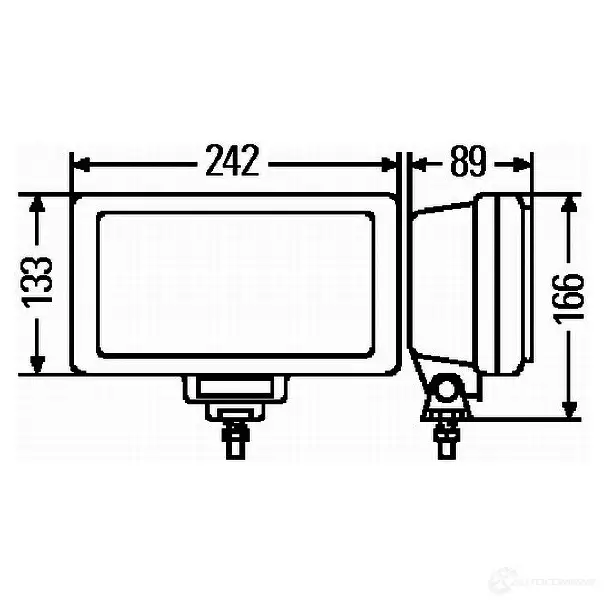 Фара HELLA 12803 E1 44444 Jumbo 220 1FE 006 300-041 изображение 1