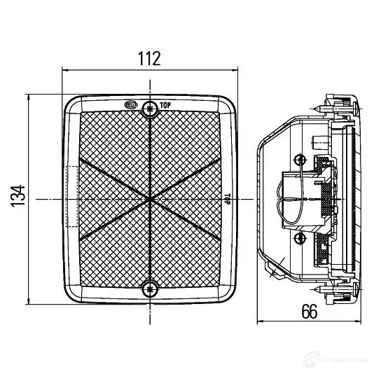 Стоп сигнал HELLA 14694 2da013236151 E1 3661 RXFL64 изображение 1