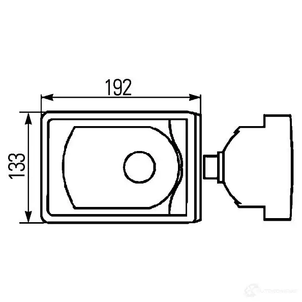 Стоп сигнал HELLA TA1U0 2da008805011 E4 10151 14675 изображение 1